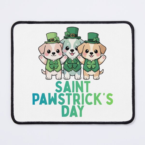 Item preview, Saint Pawstrick's Day Lucky Puppies Group designed and sold by PunTeestic.