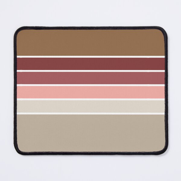 Item preview, Aesthetic Retro Stripes | Brown and Coral designed and sold by ApricityPhrases.