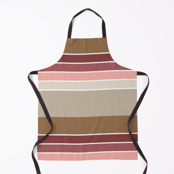 Item preview, Aesthetic Retro Stripes | Brown and Coral designed and sold by ApricityPhrases.
