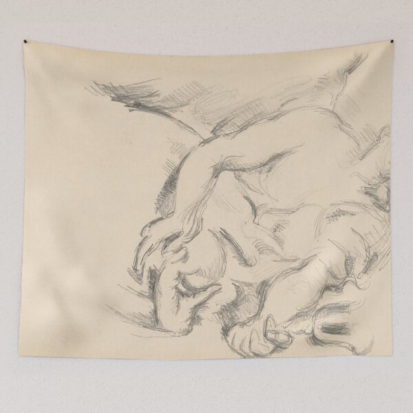 Item preview, Study of an Angel in Rubens the Prophet Elijah by Paul Cézanne: Figure Drawing Poster designed and sold by artofuniverse.