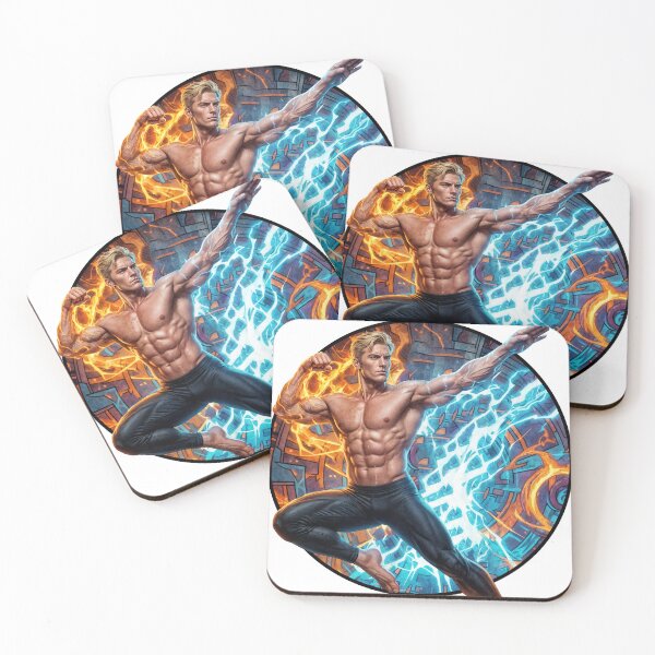 Item preview, Fire and Lightning Power Physique Art - #11 designed and sold by ForeverPrintsOK.
