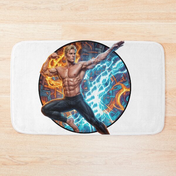 Item preview, Fire and Lightning Power Physique Art - #11 designed and sold by ForeverPrintsOK.