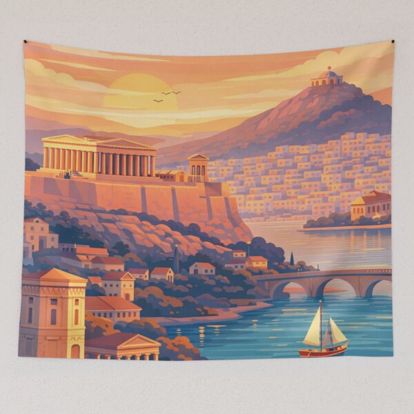 Item preview, Athens Postcard  designed and sold by MatthewHeights.