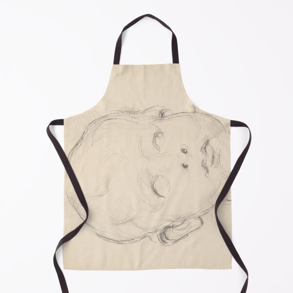 Item preview, Study of Desiderio Da Settignanos Bust of a Child by Paul Cézanne: Minimal Line Art designed and sold by artofuniverse.