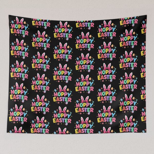 Item preview, Cute Hoppy Easter Bunny Ears Colorful Easter Eggs Spring Design designed and sold by timizar.