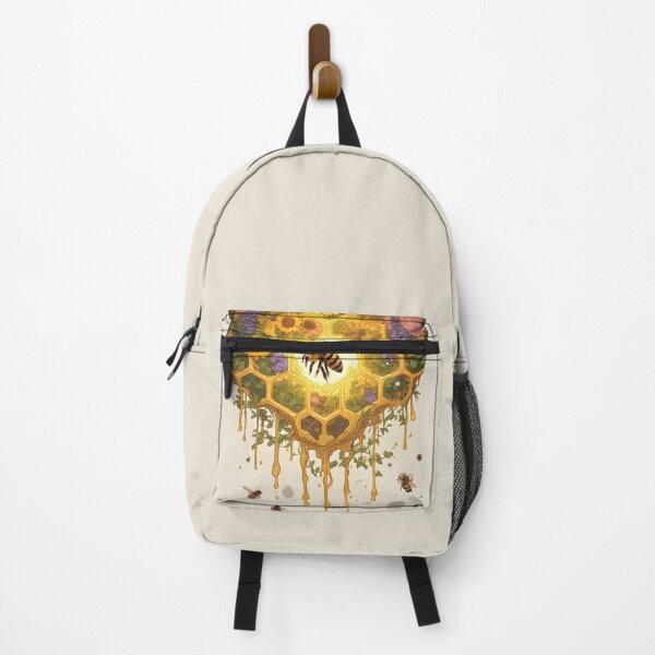 Item preview, Garden Floral Honeycomb Bee Art for Bee Lovers designed and sold by owi-art.