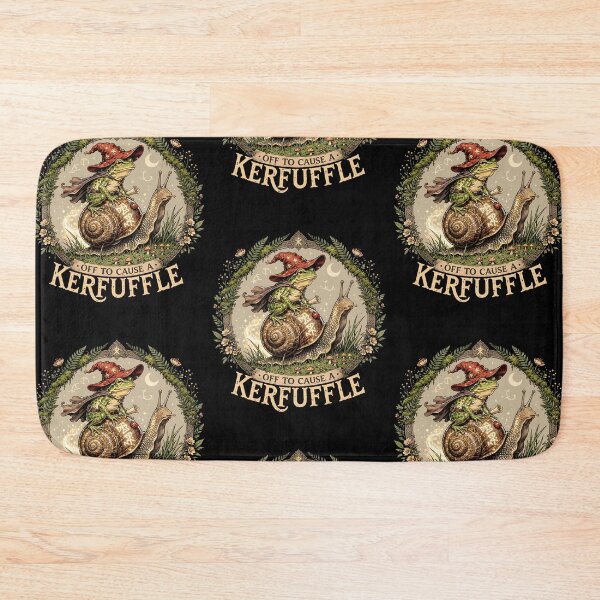 Item preview, Off To Cause A Kerfuffle Wizard Frog Riding Snail Weirdcore Meme designed and sold by RDGNR.