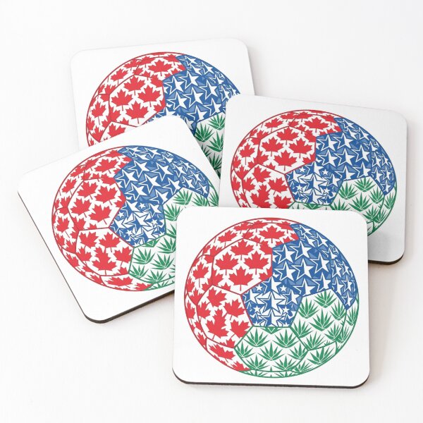 Item preview, North America Soccer Ball – Canada USA Mexico Flag Pattern designed and sold by droidtech.