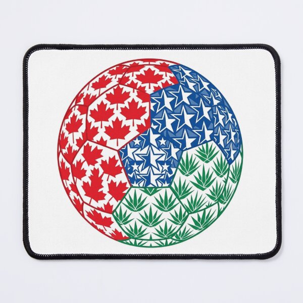 Item preview, North America Soccer Ball – Canada USA Mexico Flag Pattern designed and sold by droidtech.