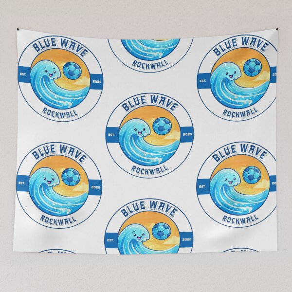 Item preview, Blue Wave Rockwall Soccer Ocean Waves Sports Est 2026 designed and sold by RDGNR.