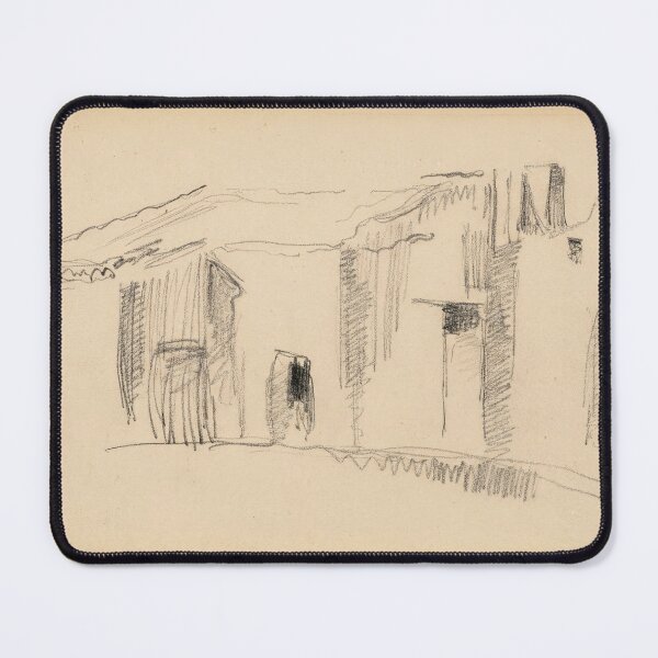 Item preview, Study of Houses by Paul Cézanne: Minimalist Architectural Line Art Poster designed and sold by artofuniverse.