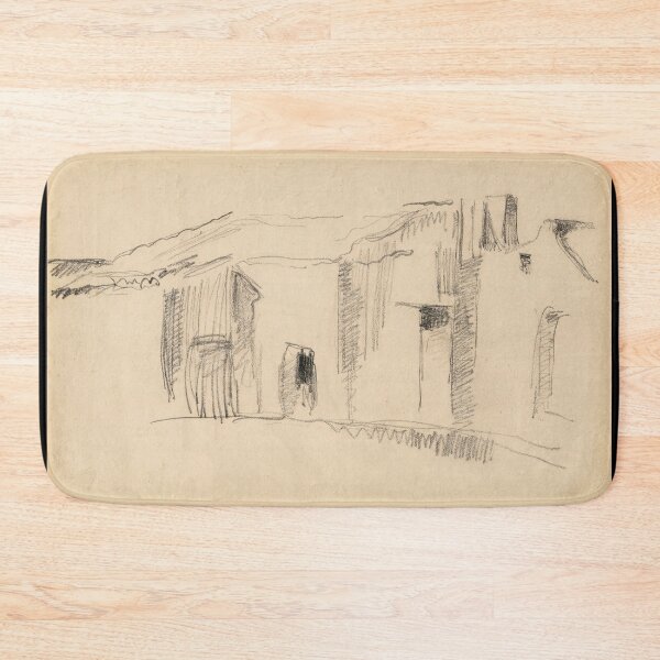 Item preview, Study of Houses by Paul Cézanne: Minimalist Architectural Line Art Poster designed and sold by artofuniverse.