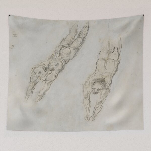 Item preview, Study of Nudes Diving by Paul Cézanne: Post Impressionist Figure Study designed and sold by artofuniverse.
