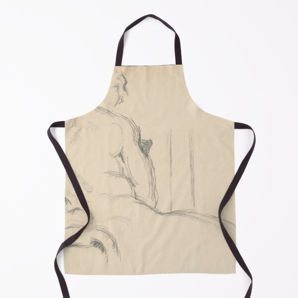 Item preview, Study of Pugets Hercules Resting by Paul Cézanne: Minimalist Figure Drawing Poster designed and sold by artofuniverse.