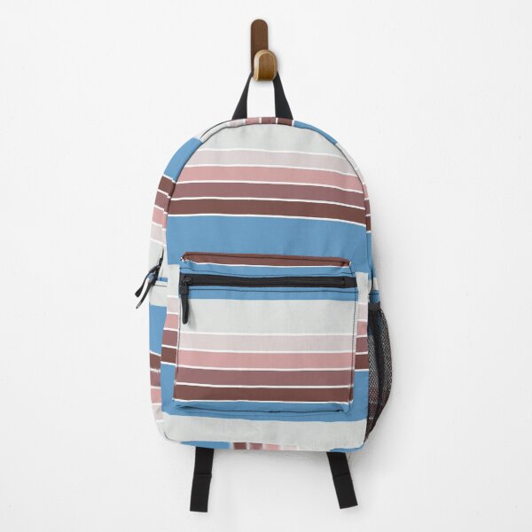 Item preview, Aesthetic Retro Stripes | Brown and Blue designed and sold by ApricityPhrases.