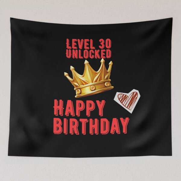 Item preview, Birthday gift with crown for 30th birthday  designed and sold by LorenzoArtZa.