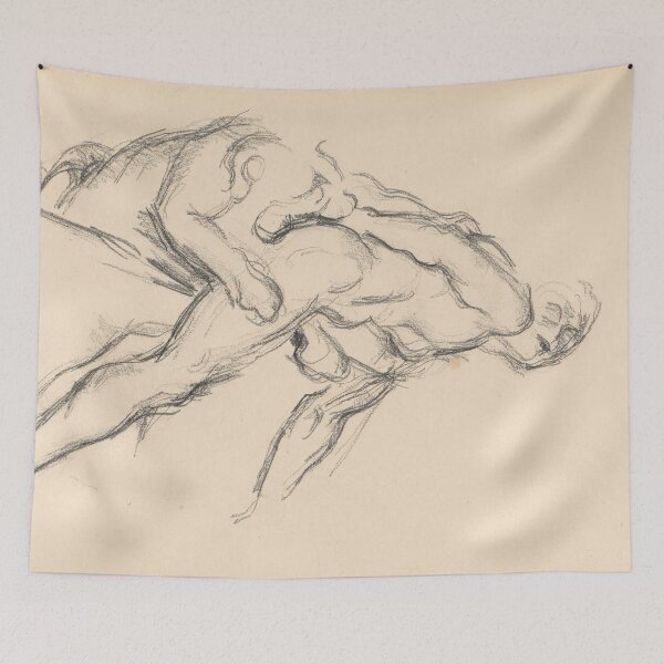 Item preview, Study of Pugets Milo of Crotona by Paul Cézanne: Post Impressionist Figure Study designed and sold by artofuniverse.