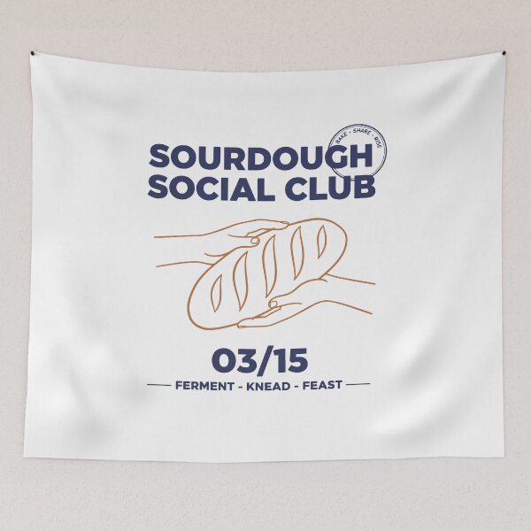 Item preview, Sourdough Bread Baking Baker Social Club designed and sold by LuminOrb.