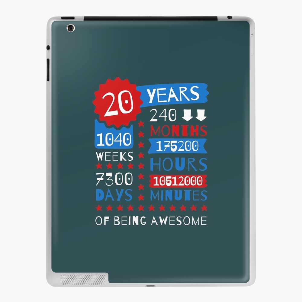 Coque Et Skin Adhesive Ipad Ans D Etre Genial Splendide e Anniversaire Idees Cadeaux Par Memwear Redbubble