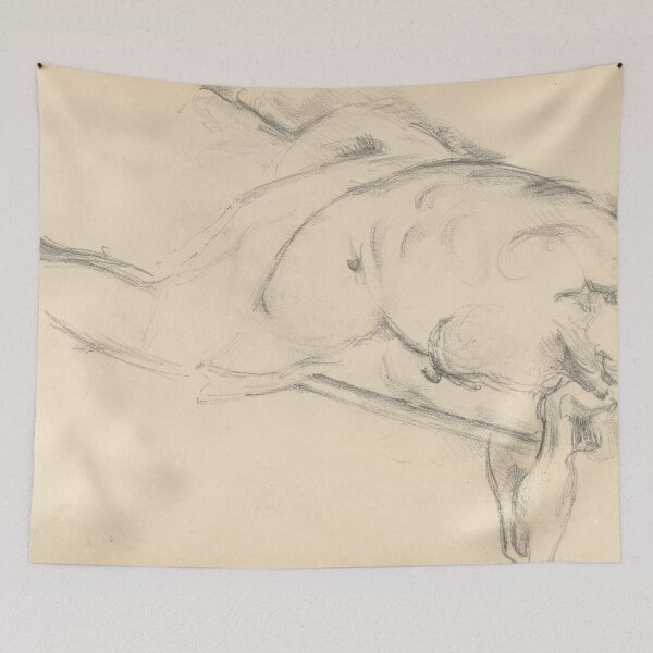 Item preview, Study of the Allegorical Figure Bellona by Paul Cézanne: Nude Figure Poster designed and sold by artofuniverse.