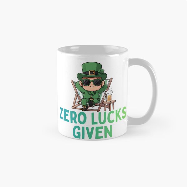 Item preview, Zero Lucks Given Relatable Relaxing Leprechaun designed and sold by PunTeestic.