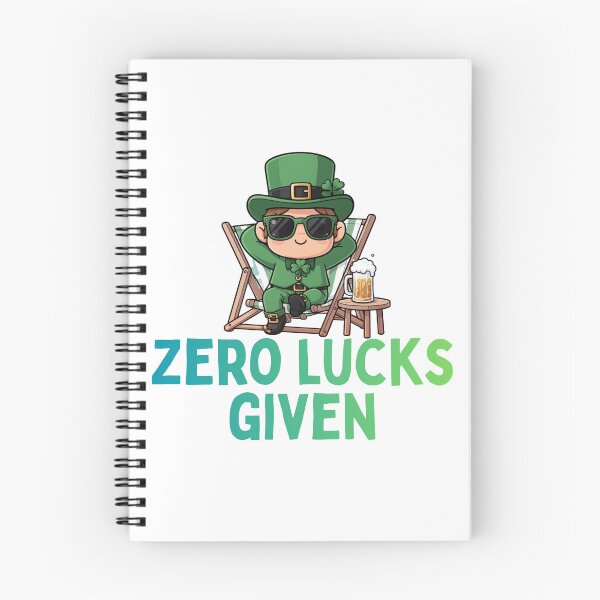 Item preview, Zero Lucks Given Relatable Relaxing Leprechaun designed and sold by PunTeestic.