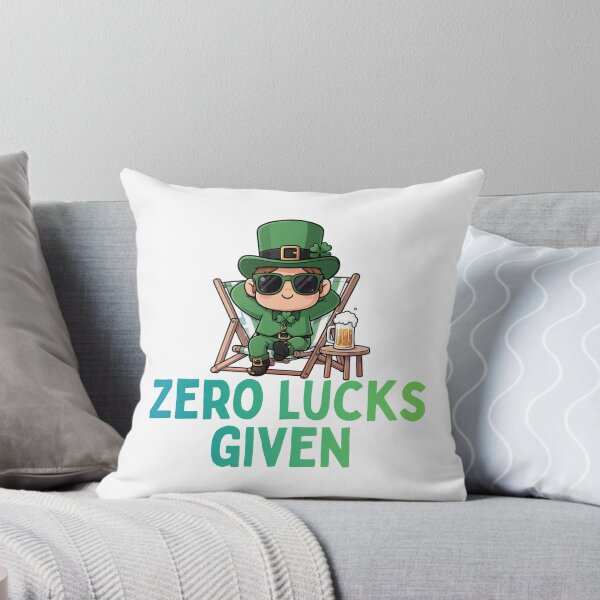 Item preview, Zero Lucks Given Relatable Relaxing Leprechaun designed and sold by PunTeestic.