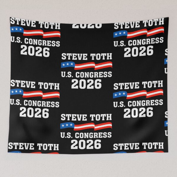 Item preview, Steve Toth 2026 for Congress Texas TX-02 Strike US Flag designed and sold by RDGNR.