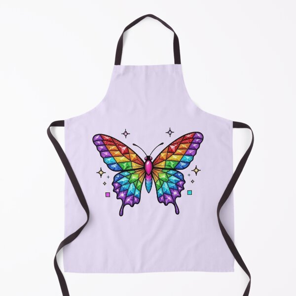 Item preview, Rainbow Gemstone Butterfly - Stained Glass Crystal Aesthetic designed and sold by Modavedrake.