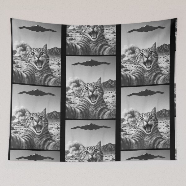 Item preview, Alien Cat Selfie UFO Gifts Men Teen Boys Graphic Funny Cat designed and sold by RDGNR.