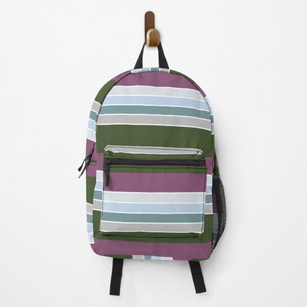 Item preview, Aesthetic Retro Stripes | Green and Purple designed and sold by ApricityPhrases.