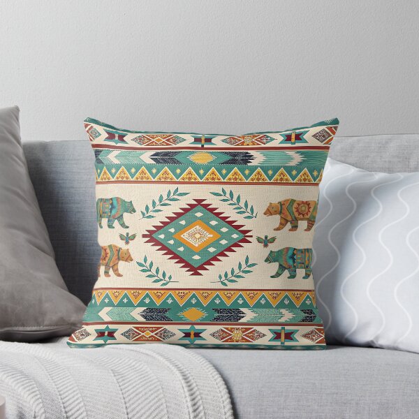 Item preview, Native American Bears Floor Mat, Throw Blanket designed and sold by candiscamera.