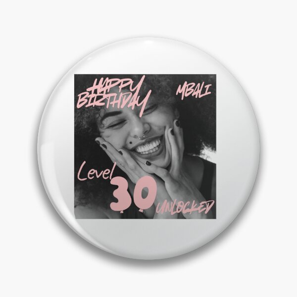Item preview, Happy birthday with female smiling 30th birthday  designed and sold by LorenzoArtZa.