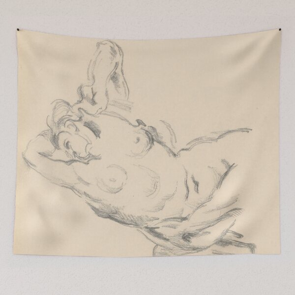 Item preview, Study of the Allegorical Figure Bellona by Paul Cézanne: Nude Figure Poster designed and sold by artofuniverse.