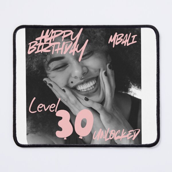 Item preview, Happy birthday with female smiling 30th birthday  designed and sold by LorenzoArtZa.