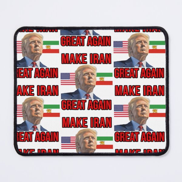 Item preview, Make Iran Great Again Iranian Lion Sun Flag Donald Trump MIGA USA Flag designed and sold by RDGNR.