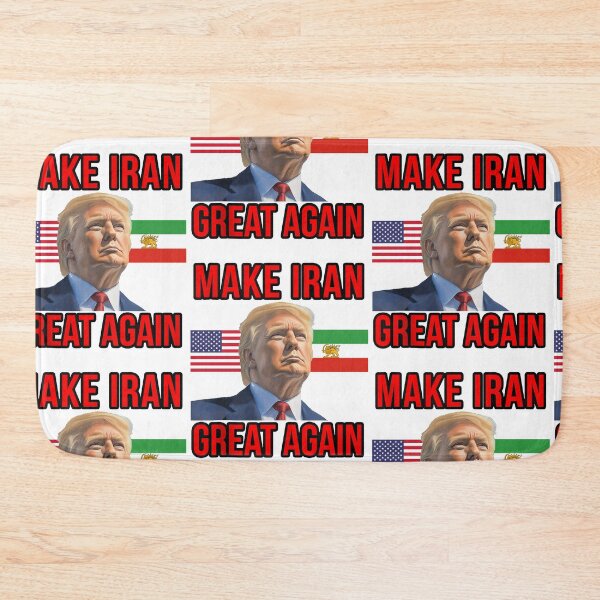 Item preview, Make Iran Great Again Iranian Lion Sun Flag Donald Trump MIGA USA Flag designed and sold by RDGNR.
