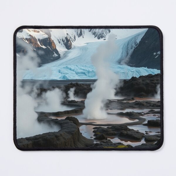 Item preview, Geothermal Steam Vents and Glacial Mountain Peaks designed and sold by Vida e Arte.