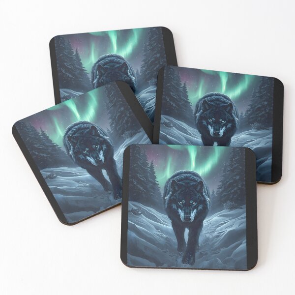 Item preview, Wolf of the Northern Night — Epic Fantasy Art designed and sold by PolarisQuill.