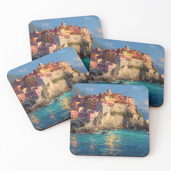 Item preview, Amalfi Clifftop Village and Blue Mediterranean Sea designed and sold by daila70.