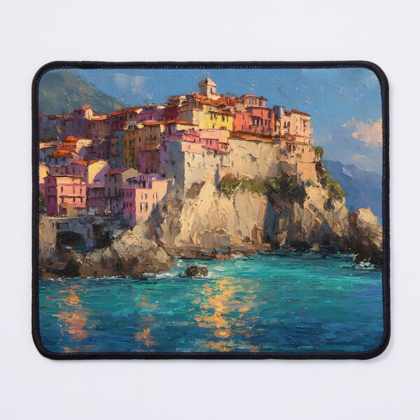 Item preview, Amalfi Clifftop Village and Blue Mediterranean Sea designed and sold by daila70.