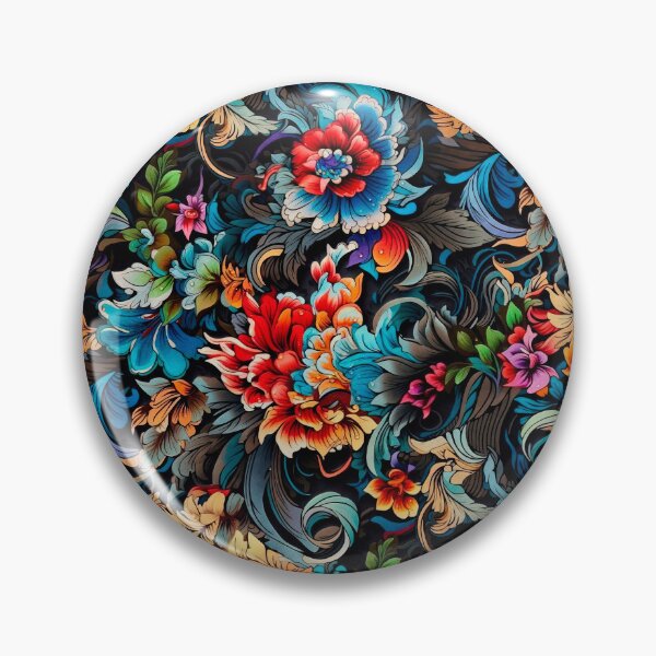 Item preview, Multi color Floral Artwork with Tattoo Style designed and sold by Piagor.