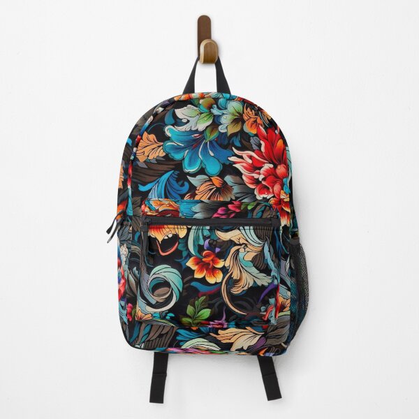Item preview, Multi color Floral Artwork with Tattoo Style designed and sold by Piagor.