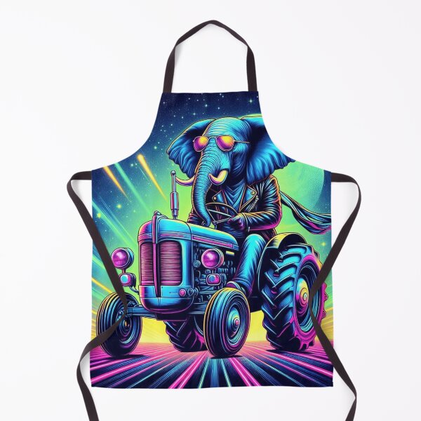 Item preview, Cosmic Elephant Rider – Futuristic Tractor Design designed and sold by Dogandesighn.