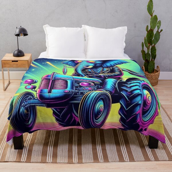 Item preview, Cosmic Elephant Rider – Futuristic Tractor Design designed and sold by Dogandesighn.