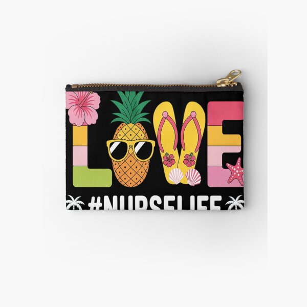 Item preview, Love Summer Pineapple Tropical Flower Flip Flop Nurse Life designed and sold by TeamLequid.