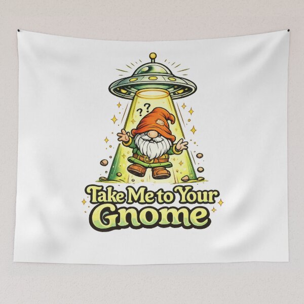 Item preview, High Gnome Funny Relaxed Garden Gnome on Mushroom Cartoon Illustration designed and sold by Moriarty's Digital Visions.