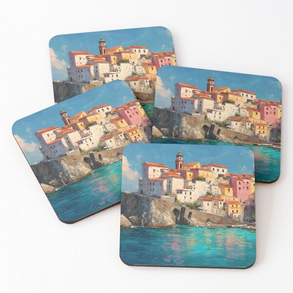 Item preview, Amalfi Village Above the Azure Mediterranean designed and sold by daila70.