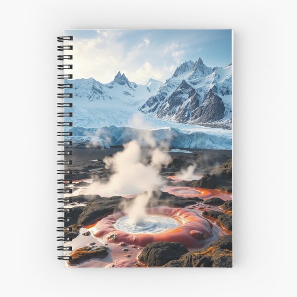 Item preview, Geothermal Hot Springs Under Glacial Mountains designed and sold by Vida e Arte.