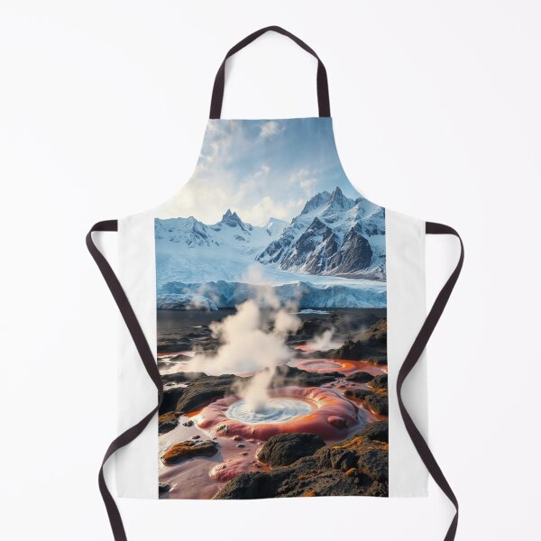 Item preview, Geothermal Hot Springs Under Glacial Mountains designed and sold by Vida e Arte.